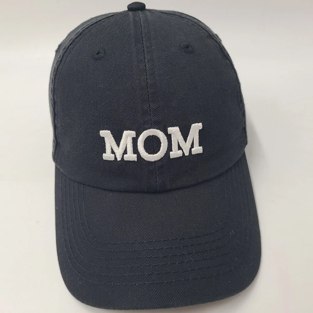 Women Mom MILF Hat Strapback Open‎ Road Black White Logo Funny Joke Humor Casual